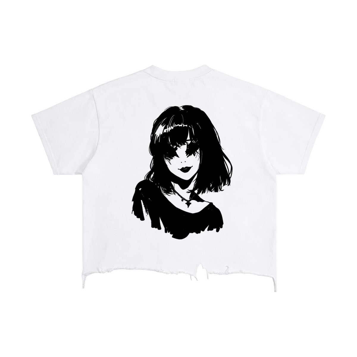 Vintage Wash Boxy Distressed Hem T-Shirt