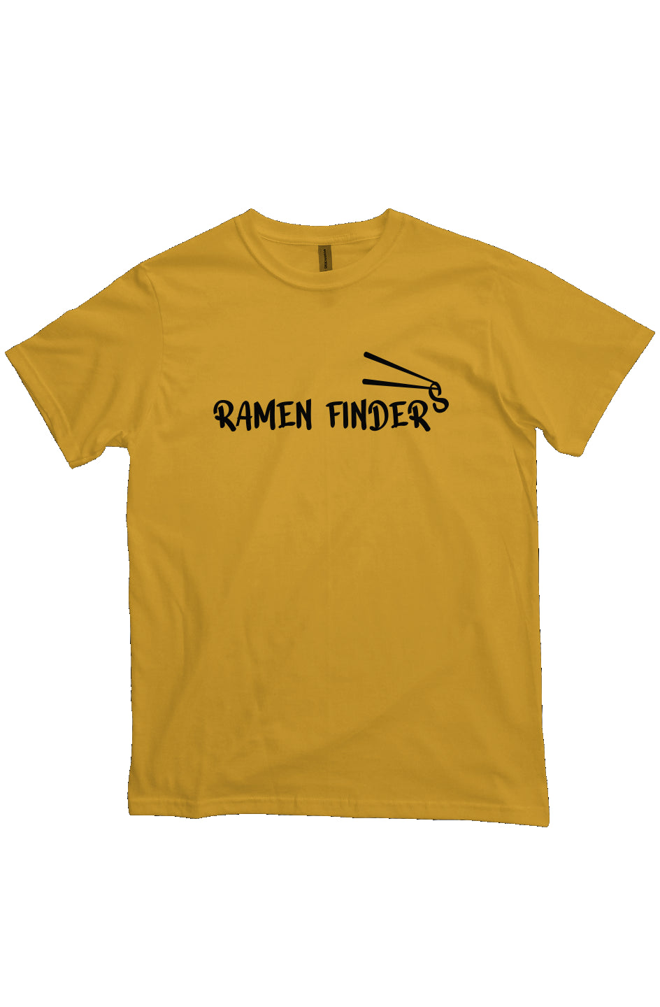 ramen finders organic teeshirt - golden