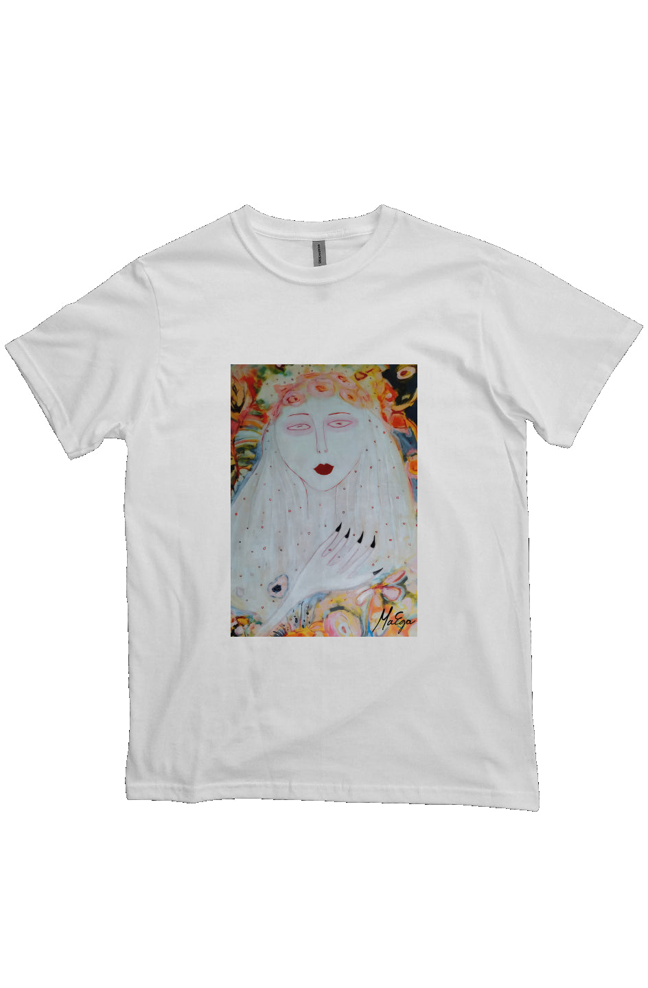 MaEga Tee - organic cotton shirt white