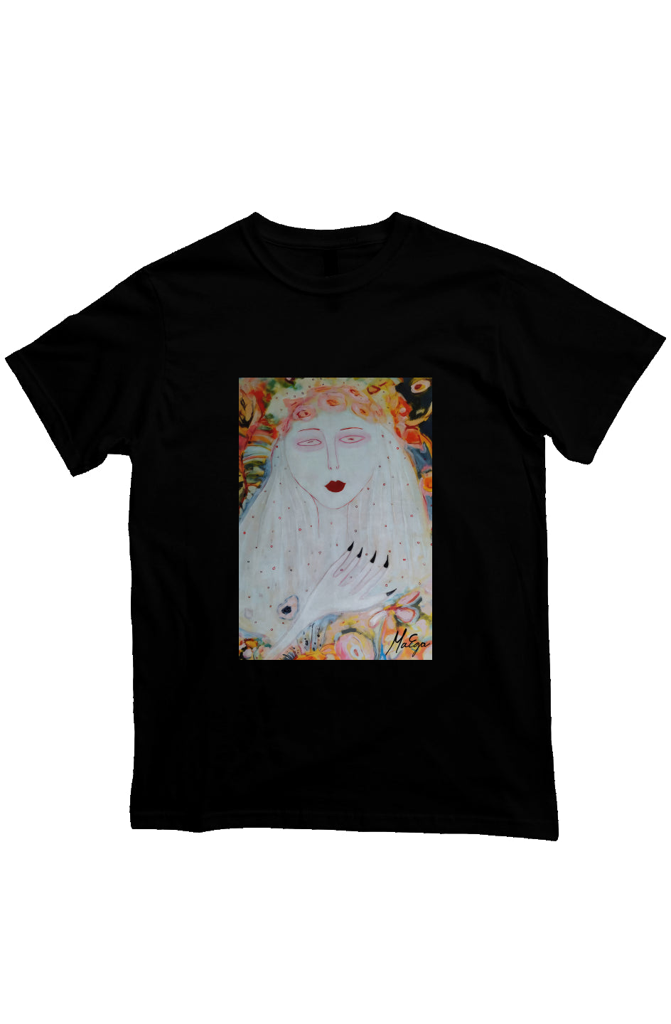 MaEga Tee - organic cotton shirt black