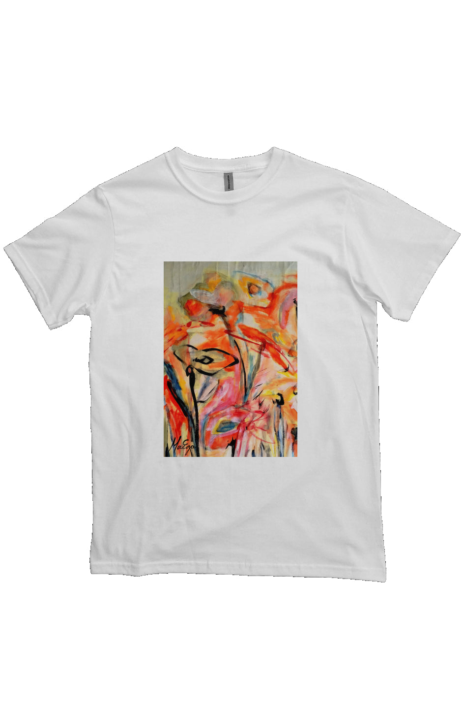 MaEga Tee - organic cotton shirt white