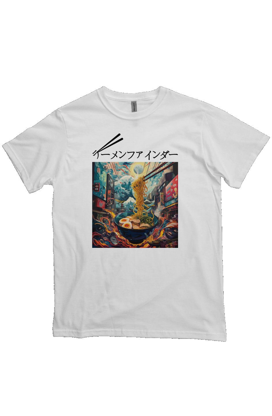 ramen finders tee shirt #3 white