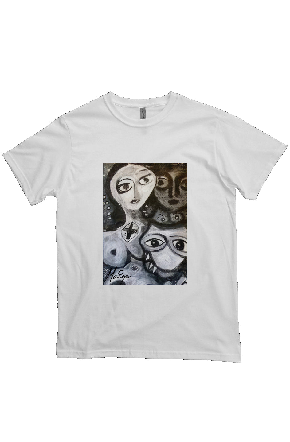 MaEga Tee - organic cotton shirt white