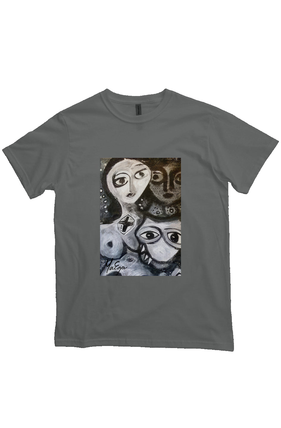 MaEga Tee - organic cotton shirt #1 silverfox