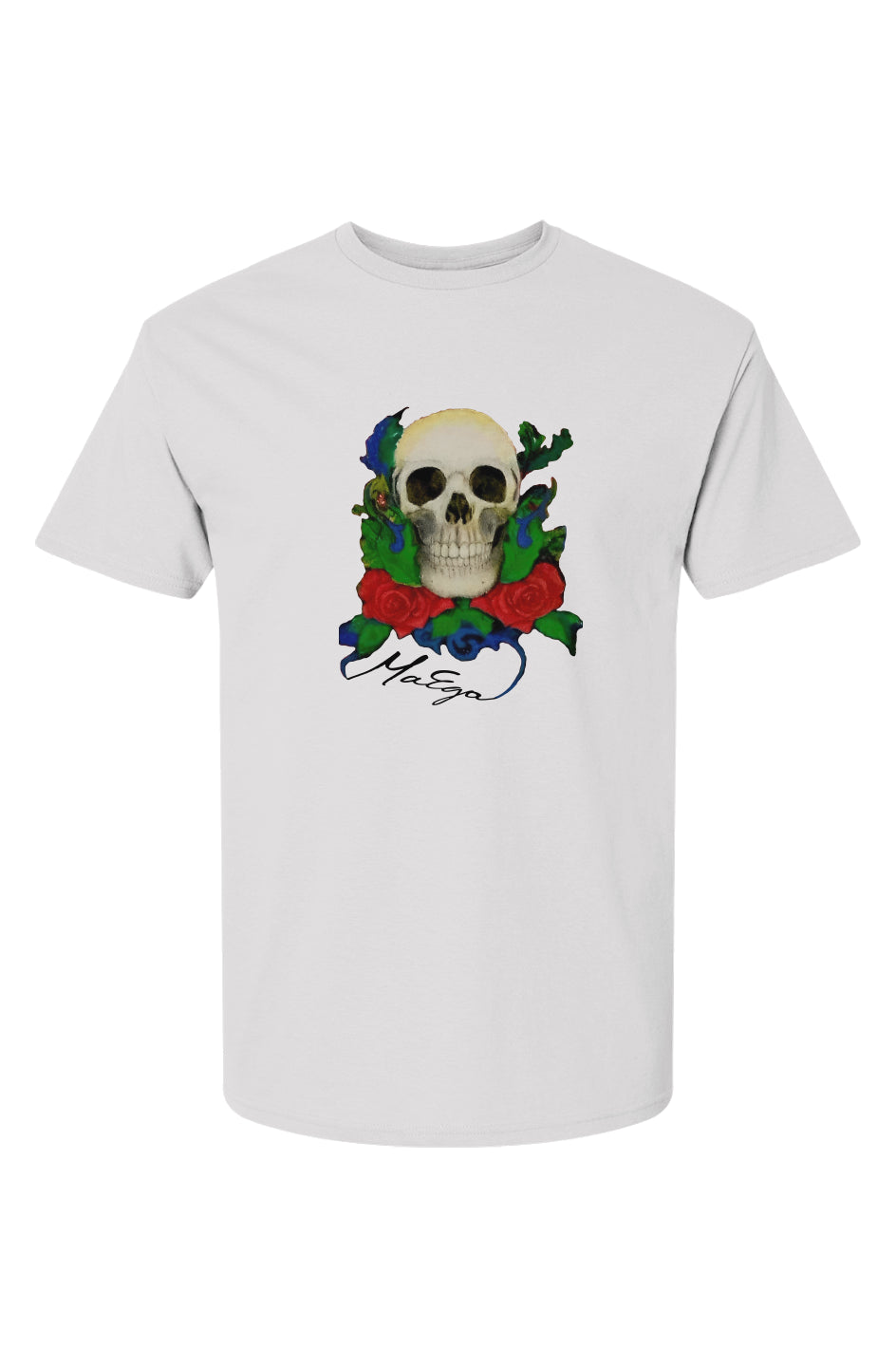 MaEga tee - unframed skull *white