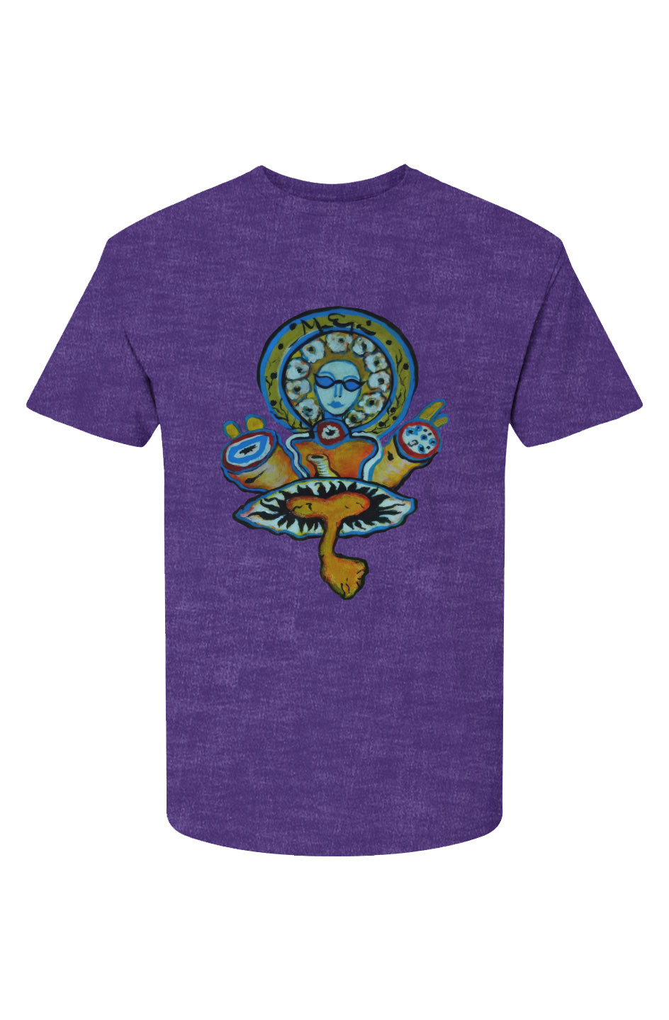 MaEga Tee - unframed peace *purple