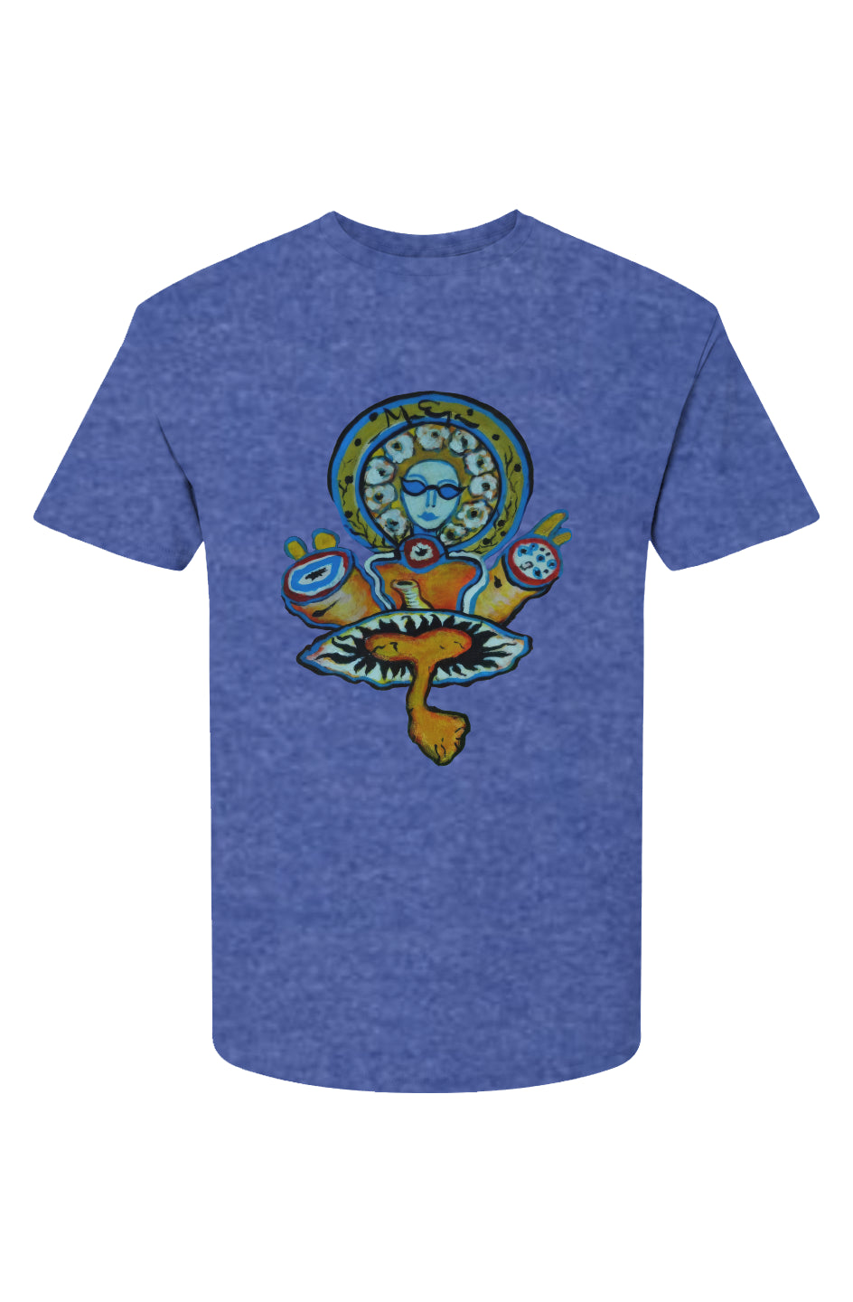 MaEga tee - unframed peace *blue