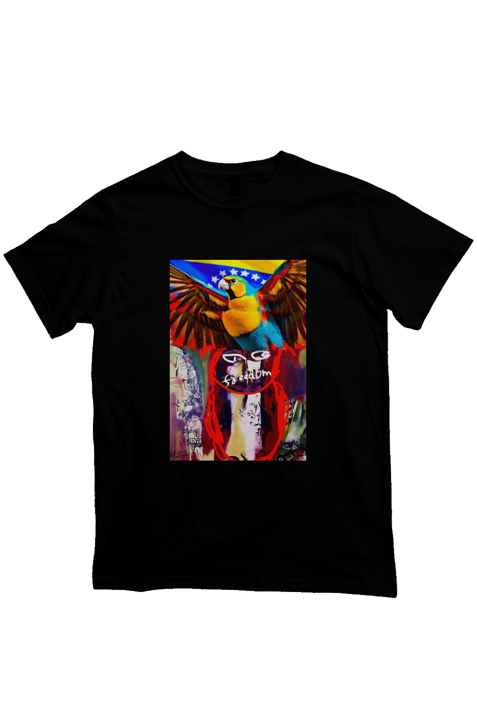 MaEga Tee - organic cotton shirt vzla black