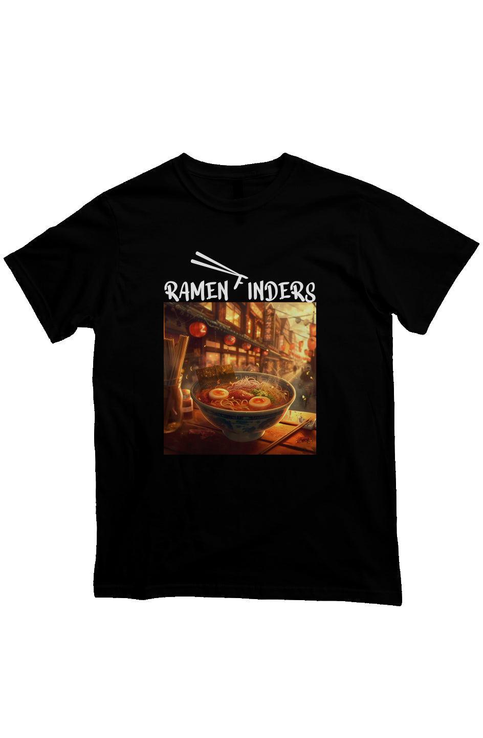ramen finders tee shirt 2 black