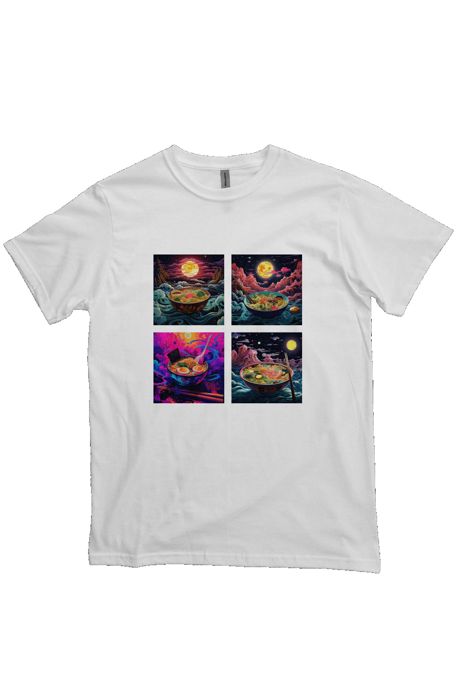 ramen 4-way moon, t-shirt white
