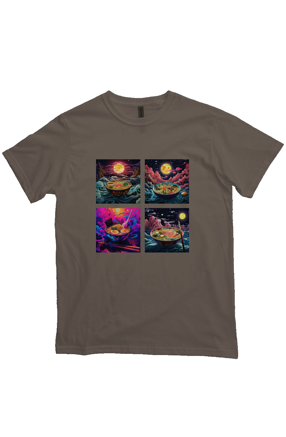 ramen 4-way moon, t-shirt meteorite
